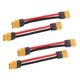 thumbnail image 1 of 4 unids xt60 / xt-60 macho a hembra cable de extensión cable de silicona cable 14awg, 1 of 6