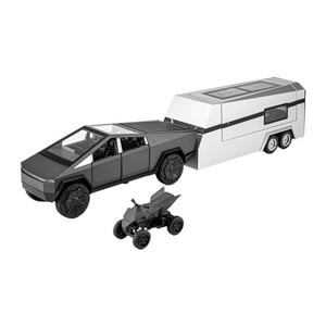 Genérico - Camiones De Juguete Con Motor Rv 1/32 Coches Regalo Casa Rodante Juguete Para Niños De 3 A 8 Años Gris