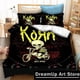 thumbnail image 1 of Fashion Korn Band Logo Bedding Set Boys Girls Duvet Cover Pillowcase Bed Adult Bedroom, 1 of 3