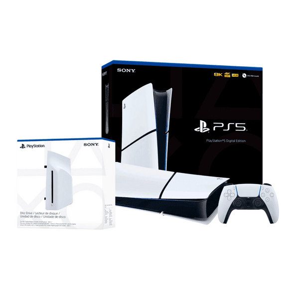 Consola Sony PS5 Slim Digital + Unidad de disco externa