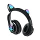 thumbnail image 4 of Auriculares Con Orejas De Gato Auriculares Para Juegos Con Iluminación RGB Para Teléfonos PC Tablet Negro, 4 of 5