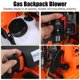 thumbnail image 4 of Soplador de hojas a gasolina con mochila Sarkoyar 80cc 900CFM, 4 of 6