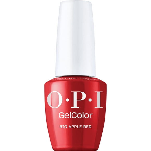 Esmalte de uñas OPI GelColor Big Apple Red, 15 ml, calidad salón