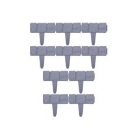 Ioensy - Borde De Borde De Jardín Reutilizable Decorativo Duradero Para Patio De Jardín Al Aire Libre 10 Piezas