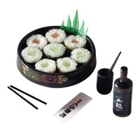 Magideal - Juguete De Comida Para 1:12, Comida De Sushi Japonesa, Mini Accesorios De De Comida Para Niños Mayores De 3 , Dorado