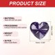 thumbnail image 2 of Uxcell K9 Cuentas de Corazón de Cristal con 1 Agujero Colgantes, 30 Prismas de Candelabro de 14mm para Decoración de Manualidades de Arte DIY, Púrpura Oscuro, 2 of 7