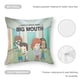 thumbnail image 5 of Big Mouth Fundas de almohada de terciopelo con tema, regalos de funda de almohada, decoración para el hogar, cojín de lanzar, regalo de cumpleaños para fans y parejas.30*30cm., 5 of 6