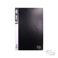 Adix - Carpeta A4 60 Fundas Negro