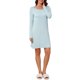 thumbnail image 1 of INSPIRE CHIC Camisón de Manga Larga a Rayas para Mujer con Almohadillas de Sujetador Integradas Vestido de Dormir Midi de Viscosa Suave Corte A-Línea Holgado Ropa de Casa Grande Rayas Verdes, 1 of 6