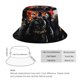 thumbnail image 2 of El Caballero Oscuro Sombrero bucket para adultos, gorra de protección solar, sombrero de pescador plegable para viajes al aire libre, pesca y actividades de verano, 2 of 6