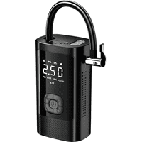 Genérico - Compresor Aire 150Psi Auto Moto Bicicleta Power Bank 6000Mah Color Negro - 271053