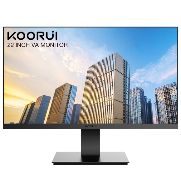 Monitor de ordenador KOORUI 21,5 pulgadas FHD 1080P 75 Hz 6 ms
