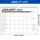 thumbnail image 2 of Calendario de pared AECCN 2026, antimanchas, duradero, 17 x 12 cm, 2 of 8