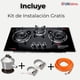 thumbnail image 5 of Cocina Encimera a Gas Licuado 3 platos Vidrio Templado + Kit Instalación, 5 of 9
