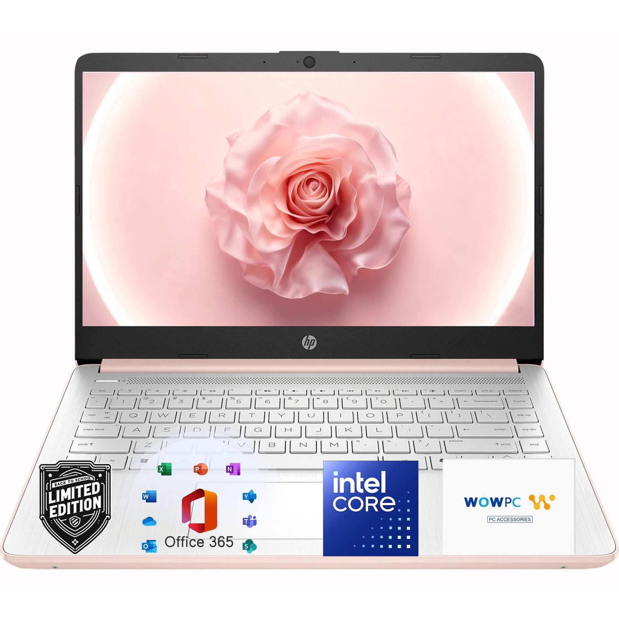Laptop Hp 14" Oro Rosa Intel 4gb Ram 64gb Ssd