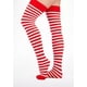 thumbnail image 3 of Bucaneras Medias Sobre La Rodilla - Tipo Panty - Rojo/Blanco, 3 of 5