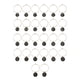 thumbnail image 5 of 26 Piezas Copa De Vino Encanto Anillos Navidad Boda Fiesta Decoraciones Negro, 5 of 5