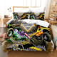 thumbnail image 1 of Monster Jam Bedding Set Monster Jam F Bed Set Aldult Kid Bedroom Duvetcover Sets 3-Piece Bedding Set (1 Duvet Cover + 4270 Pillow Shams) Bed Sheets, 1 of 3