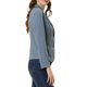 thumbnail image 4 of INSPIRE CHIC Blazer de Trabajo para Mujer con Cuello con Solapa, Manga Larga, Chaqueta de Traje, Gris Azul S, 4 of 7