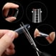 thumbnail image 5 of Juego de 120 moldes dobles para uñas, moldes de extensión para uñas de gel, moldes de gel tipo ataúd para uñas acrílicas UV transparentes con escala de 12 tamaños y pinzas para uñas, pincel de gel, pu, 5 of 8