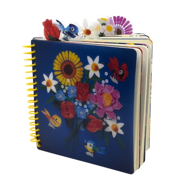 Cuaderno IQ LEGO con Pestañas y Páginas Punteadas 192 Páginas Botánico 15 cm