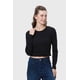 thumbnail image 2 of Polera Mujer Rib Negro - X, 2 of 4