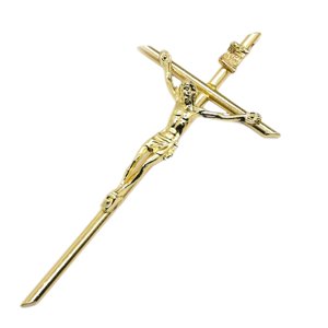 Magideal - Colección De Colgantes De Cruz, Abalorios De Cruces De Jesucristo, Accesorios De Joyería Colgantes De Metal Para Y Collar, Dorado , 5,8X12Cm 58X12Cm