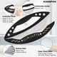 thumbnail image 3 of Cortador de pizza Rainspire Rocker Blade de acero inoxidable negro, 3 of 5