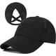 thumbnail image 1 of Gorra de béisbol con cola de caballo cruzada para mujer, ajustable, con moño alto y despeinado, de secado rápido, 1 of 7