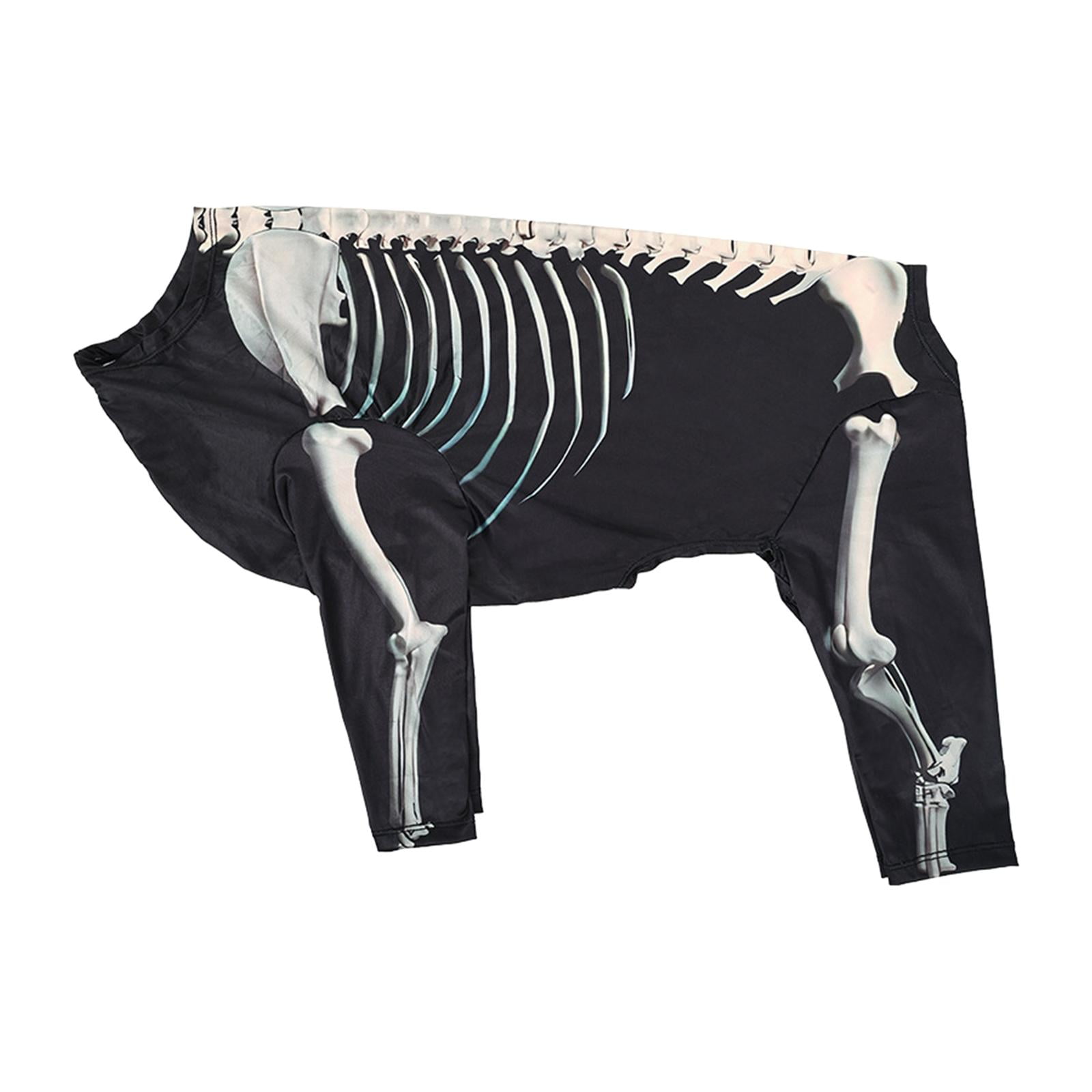 Disfraz De Perro Esqueleto De Halloween Disfraz De Mascota Para Cachorro Gatito Festival Holiday 2XL