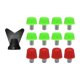 thumbnail image 1 of 12 Piezas Spikes De Zapatos De Fútbol Anti Slip Para Zapatillas Deportivas En El Interior Verde 8 Mm Rojo 11 Mm, 1 of 5