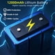 thumbnail image 5 of Ventilador extractor solar de 25 W con batería de 12.000 mAh y 2.600 RPM, 5 of 8