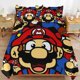 thumbnail image 1 of Super Mario 3-Piece Comforter Set for Bedroom Super Mario Bedding Set for Kids Adults Soft Microfiber Duvet Cover Set with Zipper Closure, 1 of 5