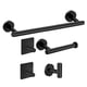 thumbnail image 1 of Juego De Accesorios De Baño De Acero Inoxidable Barra De Toalla Redonda Para Inodoro De Baño Negro, 1 of 6
