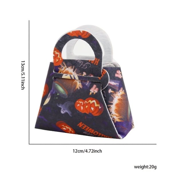 1pc/6pcs, New Halloween Candy Bag Non-woven Pumpkin Tote Bag Ghost Festival Party Decoration Tote Bag, Small Business Supplies, Shopping Bag, Party Bag, Wedding Birthday Party Gift Bag, Craft Tote Bag