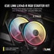 thumbnail image 2 of Ventilador Corsair iCUE Link LX140-R RGB 140 mm PWM Inverso, 2 of 9