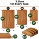 thumbnail image 4 of Set de 3 tablas de cortar de bambú con soporte Woodenhouse, 4 of 7