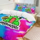 thumbnail image 1 of Blue Red Tie Dye Unspeakable Comforter Set Soft 3 Pcs Twin Bedding Sets Thicken for All Season, 1 of 5