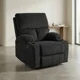 thumbnail image 1 of Sofá Bergère Individual Reclinable Tapizado Pana Negro, 1 of 3
