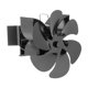 thumbnail image 5 of Ventilador De Estufa Colgante Para Chimenea Alimentado Por Calor De 6 Aspas Para Quemador De Madera/registro Negro, 5 of 5