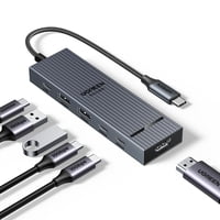 Ugreen Revodok Pro Hub Usb-C 6 En 1 10 Gbps Hdmi 4K 60 Hz 100 W