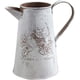 thumbnail image 1 of Jarrón antiguo de estilo francés, original, estilo retro, de peltre, para decoración de jardín., 1 of 8