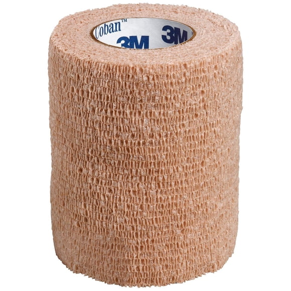 Vendaje 3M Coban, elástico, autoadhesivo, color beige, 3 cm x 4,5 m