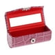 thumbnail image 1 of Estuche para lápiz labial de cuero, caja de almacenamiento con espejo para monedero marrón, 1 of 5