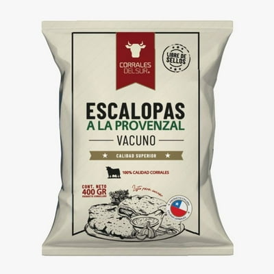 Escalopa De Vacuno Provenzal 400 G Corrales Del Sur