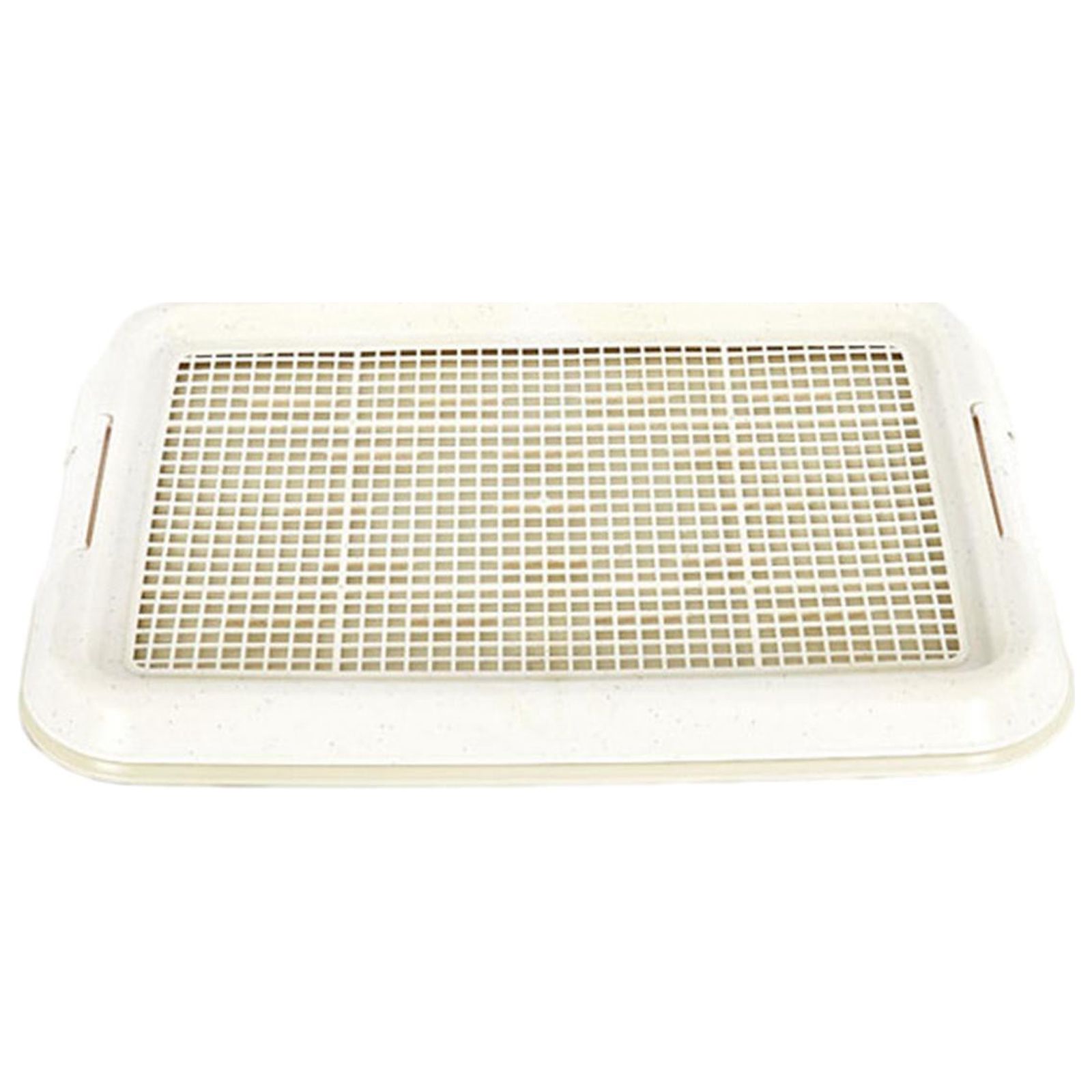 Magideal - Bandeja De Entrenamiento Para Orinal Para Perros, Entrenador Para Ir Al Baño, Fácil De Limpiar, 18,5 ""X 14"", Soporte Para Almohadilla Para Orinar Para Blanco