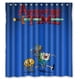 thumbnail image 1 of Cortina de ducha Beemo Adventure Time Lovely Kids Gidt azul, juego de cortina de baño con ganchos, tamaño 60 x 72 pulgadas, 1 of 3