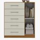 thumbnail image 5 of Combo clóset 4 puertas + comoda 5 cajones 1 puerta off white r4251, 5 of 7