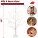 thumbnail image 4 of Árbol artificial PEIDUO de abedul de 2 pies con luces LED de color blanco cálido, 4 of 9