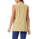 thumbnail image 3 of INSPIRE CHIC Chaleco de Mezclilla sin Mangas para Mujer con Botones, Largo Medio, Casual, Color Caqui, Talla S, 3 of 6